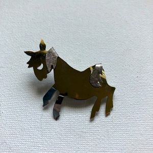 Vintage James R. Hall Sterling Silver Donkey Pin